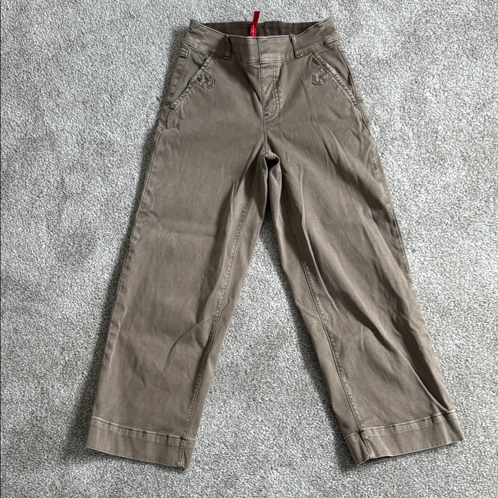 SPANX Tan Chinos Classic Straight-Leg Pants